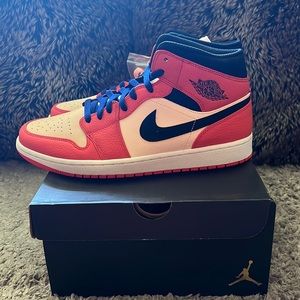 Jordan 1 mid (team orange/black crimson tint)